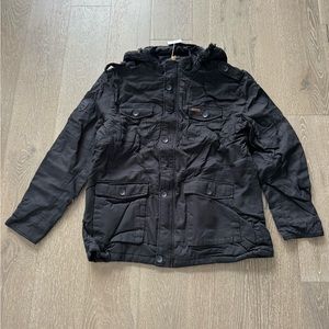 Wantdo Black canvas hooded jacket
